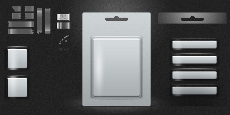 电池类包装Mockups素材下载