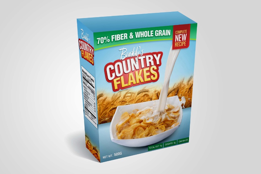 食品纸盒包装设计样机生成