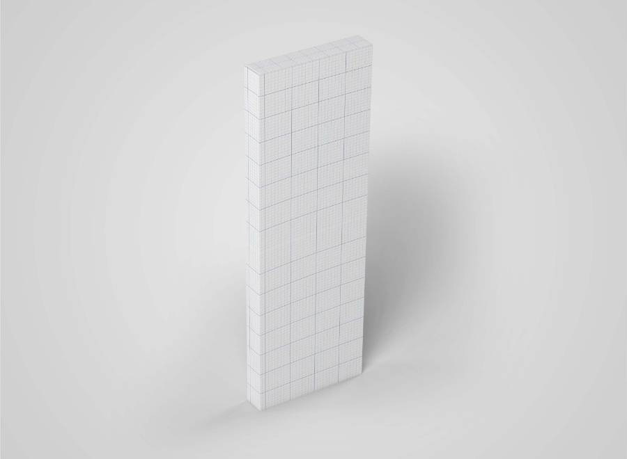 竖版包装盒ps样机模型