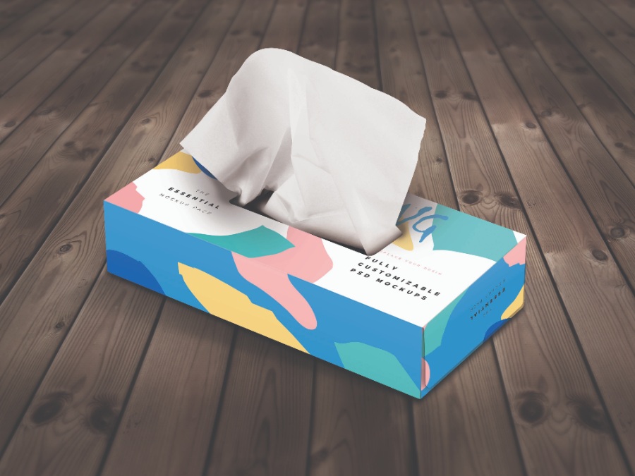餐巾纸盒Mockups资源下载