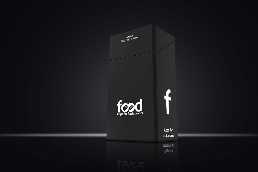 Mockup酷黑纸箱设计psd模型素材