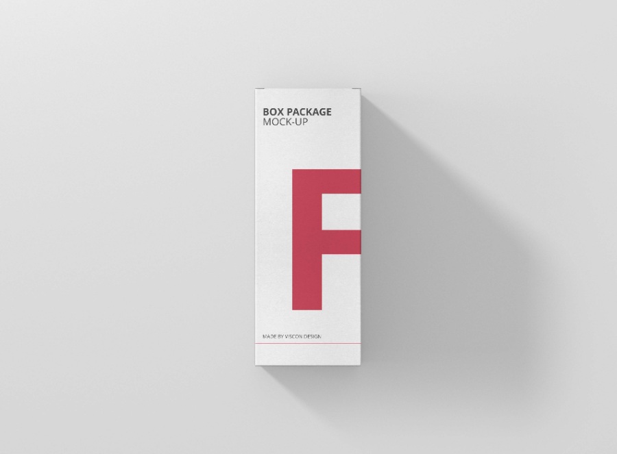 高矩形盒Mockups