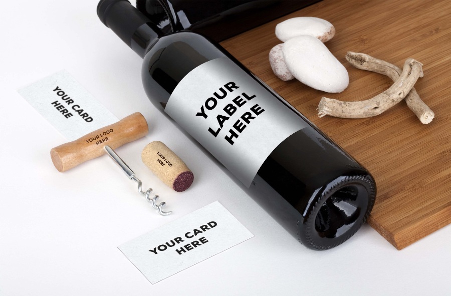 红酒Mockups场景样机