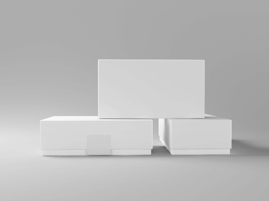 礼盒套装包装盒ps样机素材