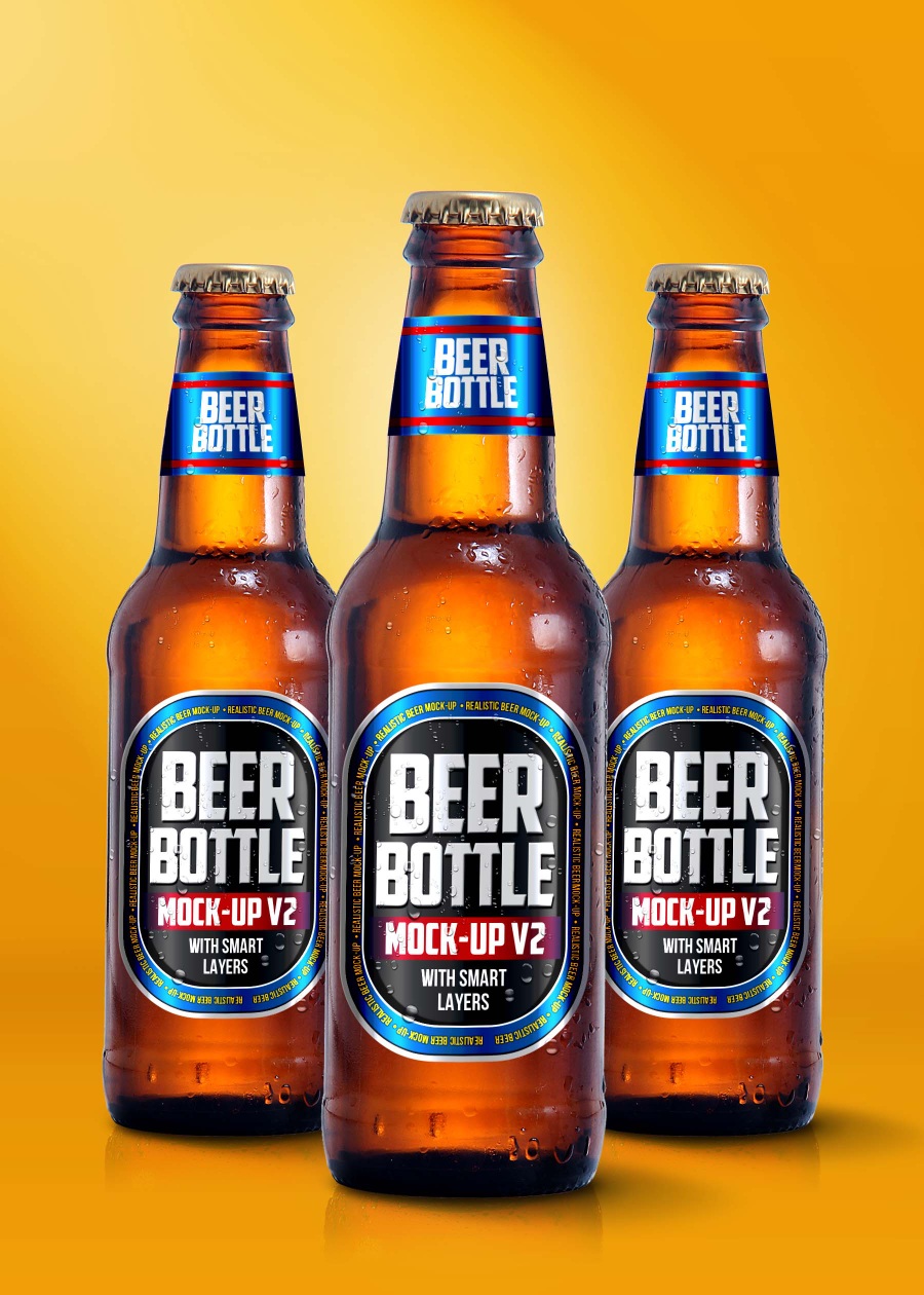 啤酒包装设计ps样机