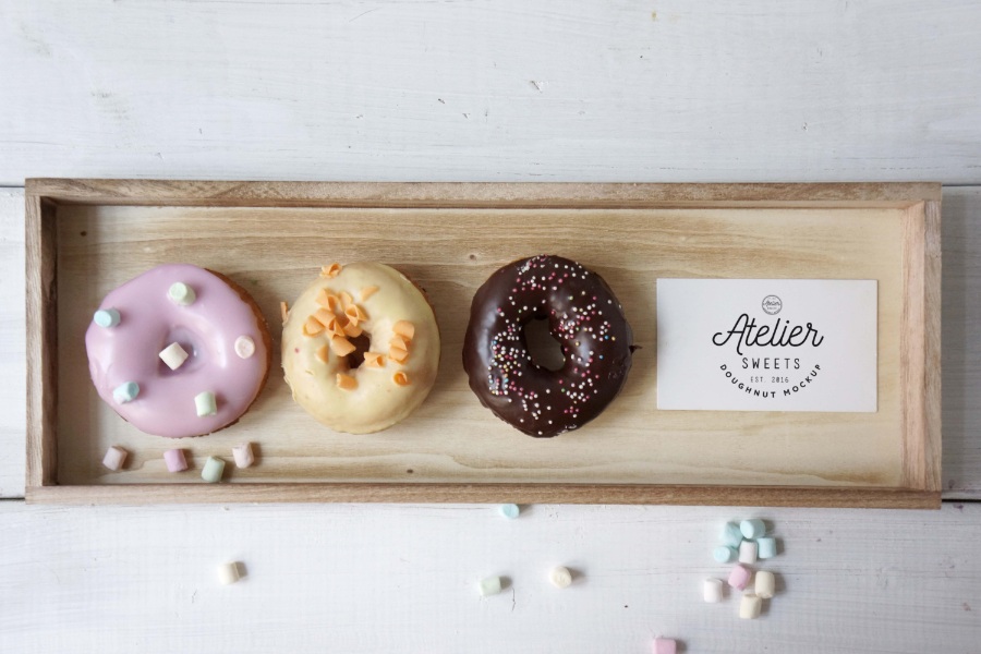 甜品包裝樣機素材