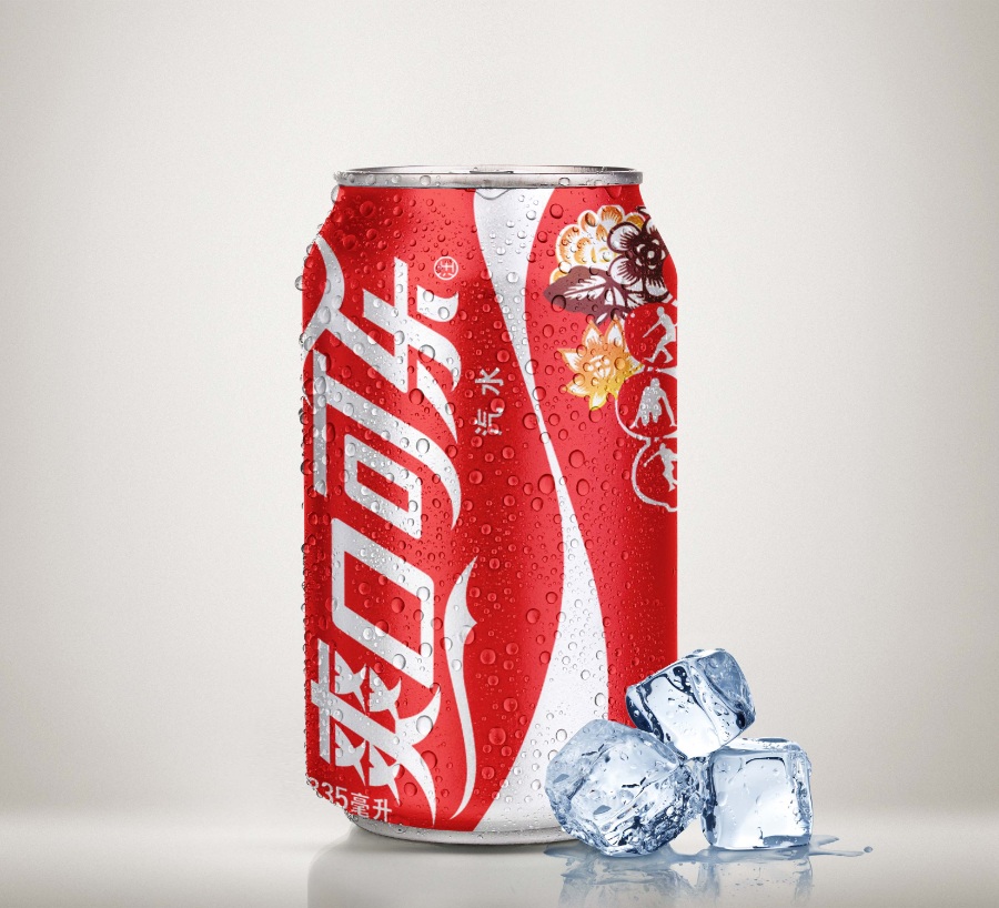 可樂飲料有冰塊ps樣機