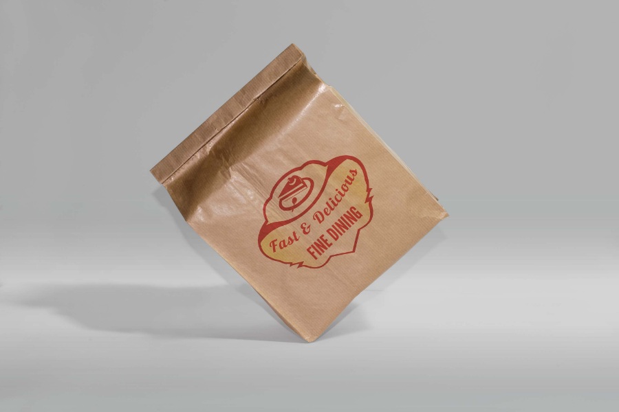 牛皮纸袋logo展示包装样机