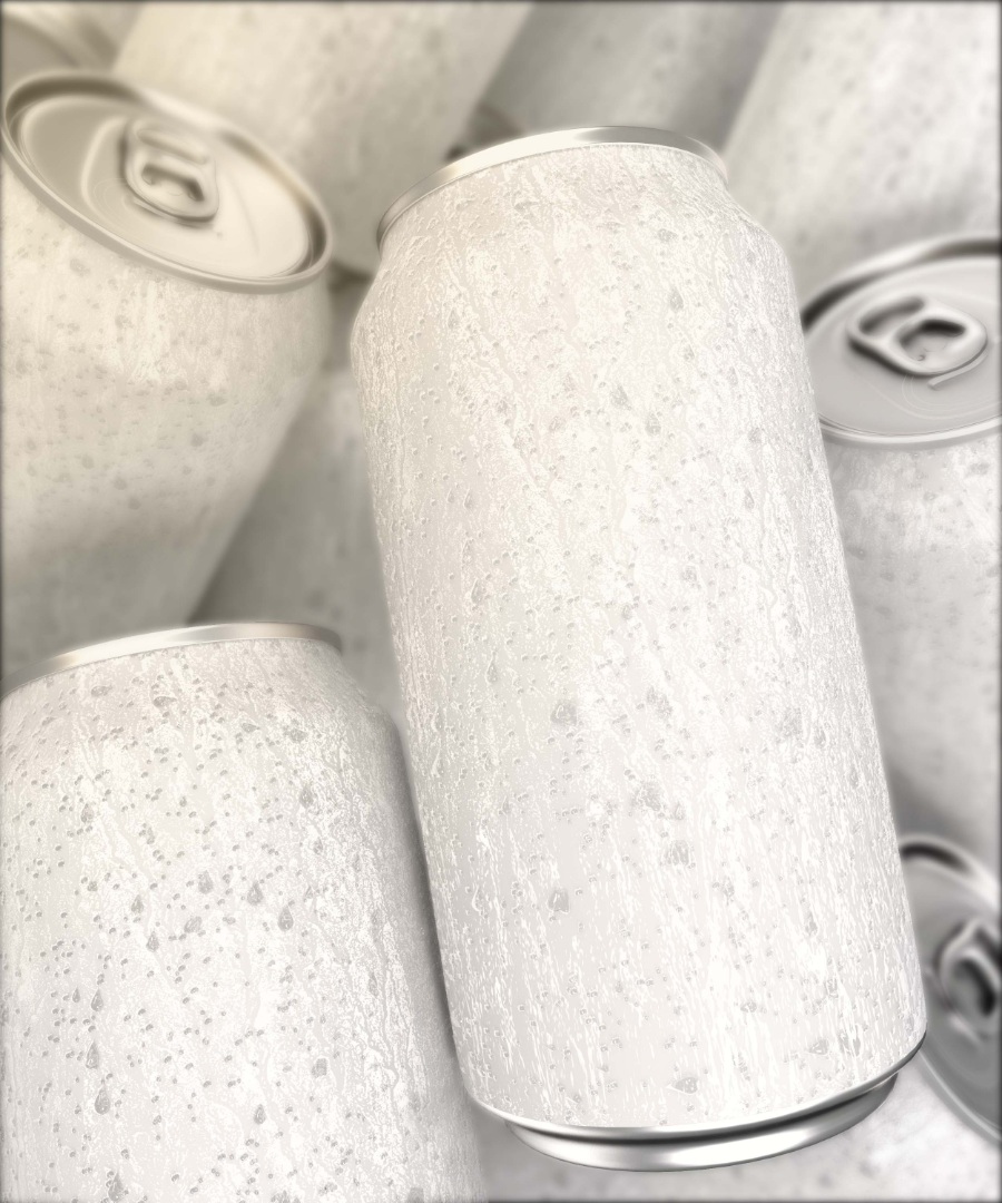 易拉罐包装ps样机素材模板下载