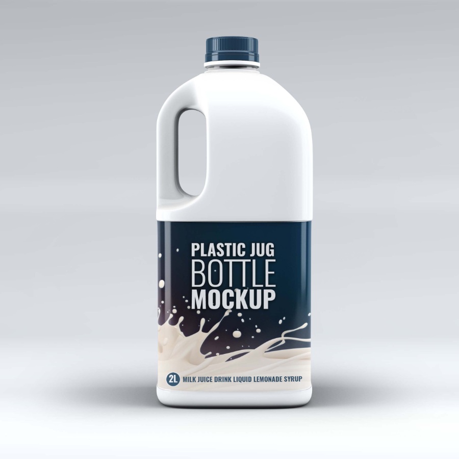 桶装牛奶包装样机