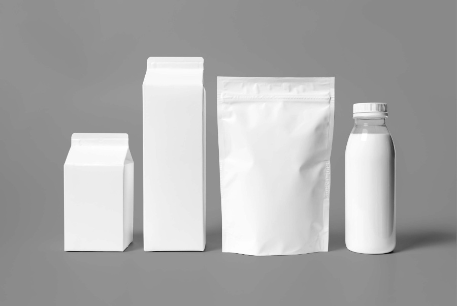 牛奶包装样机图片