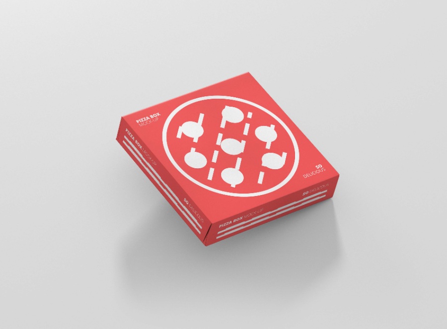 披薩包裝設計模板下載