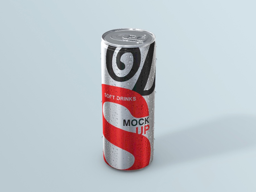 可乐饮料易拉罐ps样机