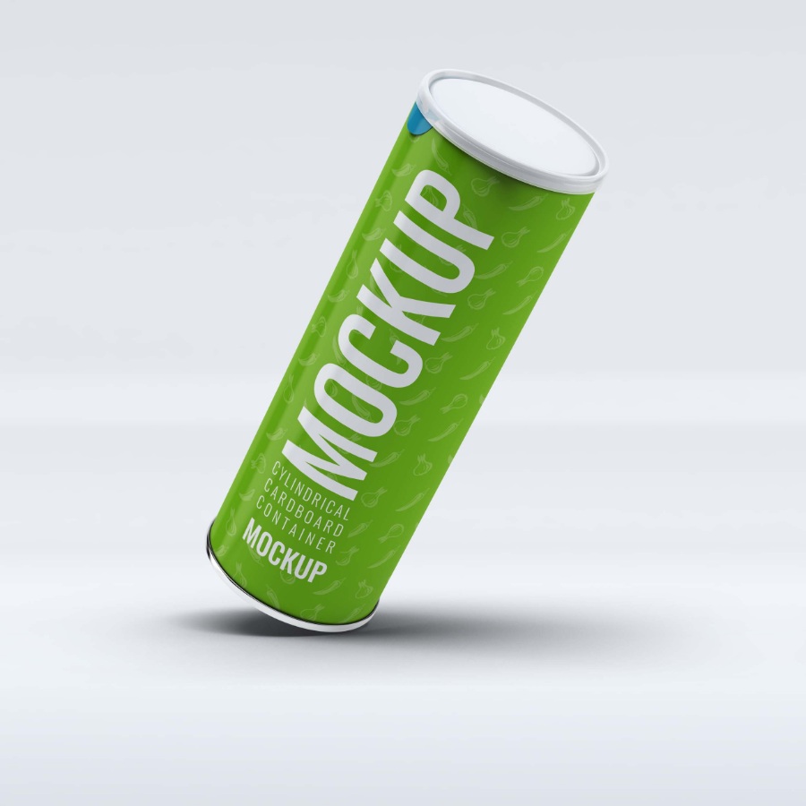 薯片罐型包装盒ps样机