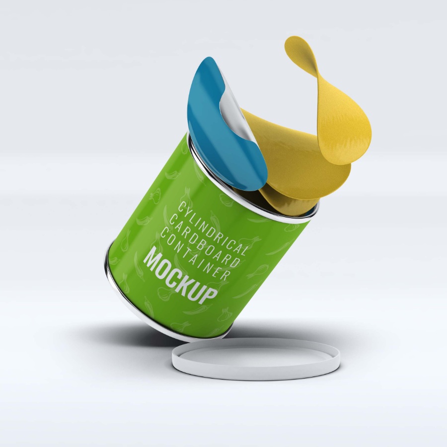 薯片罐型包裝設(shè)計(jì)效果樣機(jī)