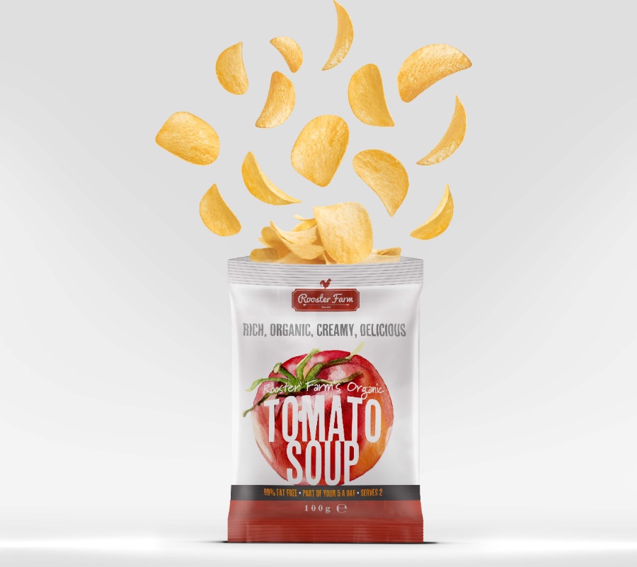 薯片包裝袋樣機資源模板