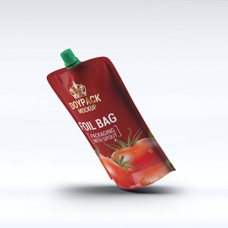 箔袋包裝mockups下載