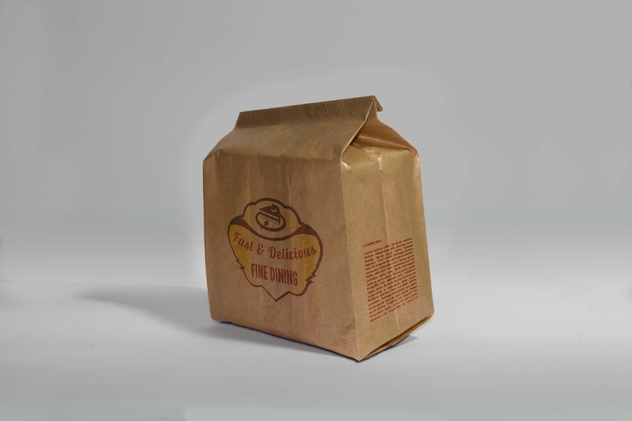 牛皮纸袋样机模板下载