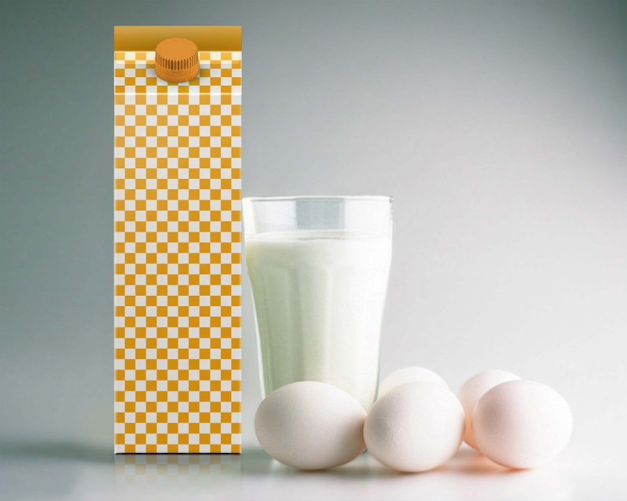 盒装牛奶场景ps样机