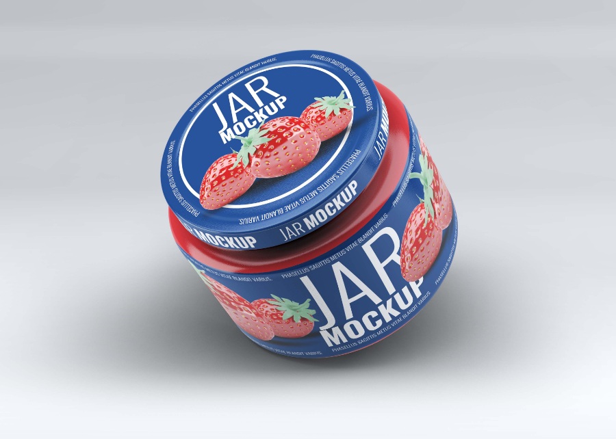 罐形包裝ps樣機展示素材