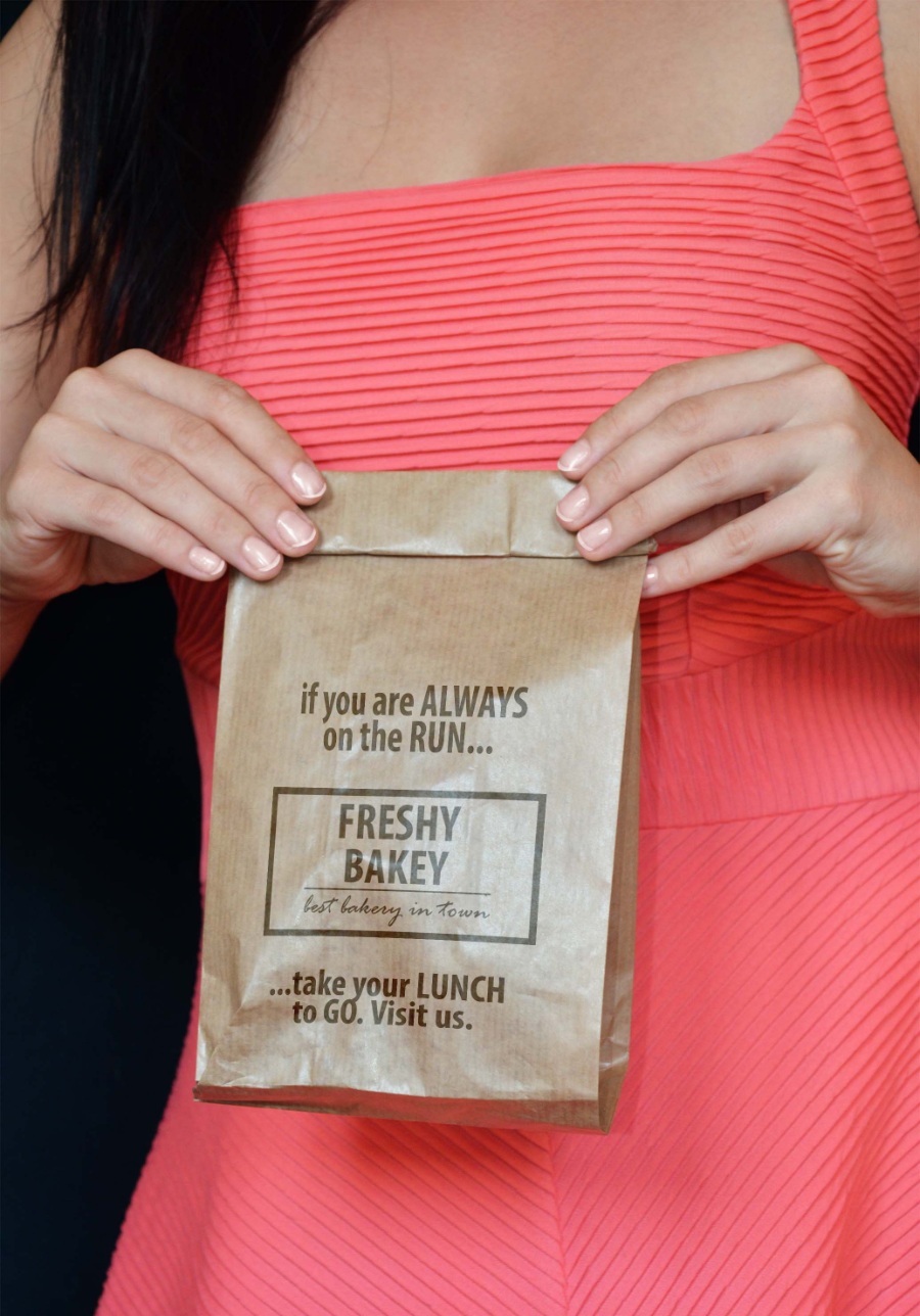 牛皮纸袋包装设计效果样机