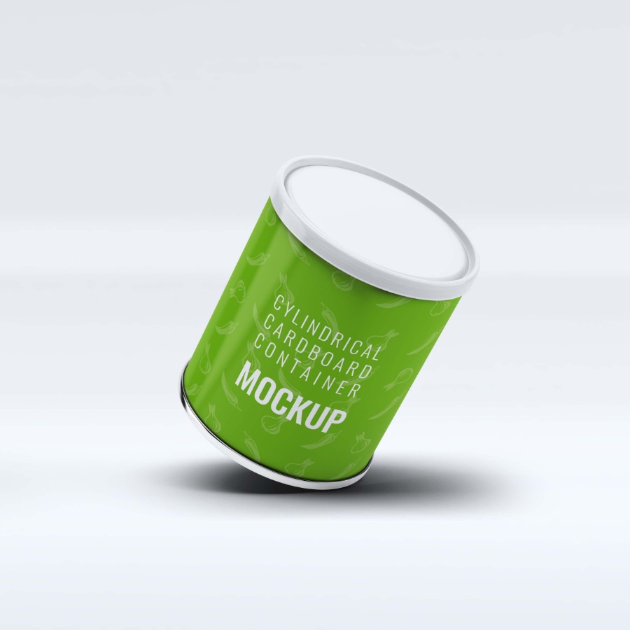 薯片罐型包装样机素材