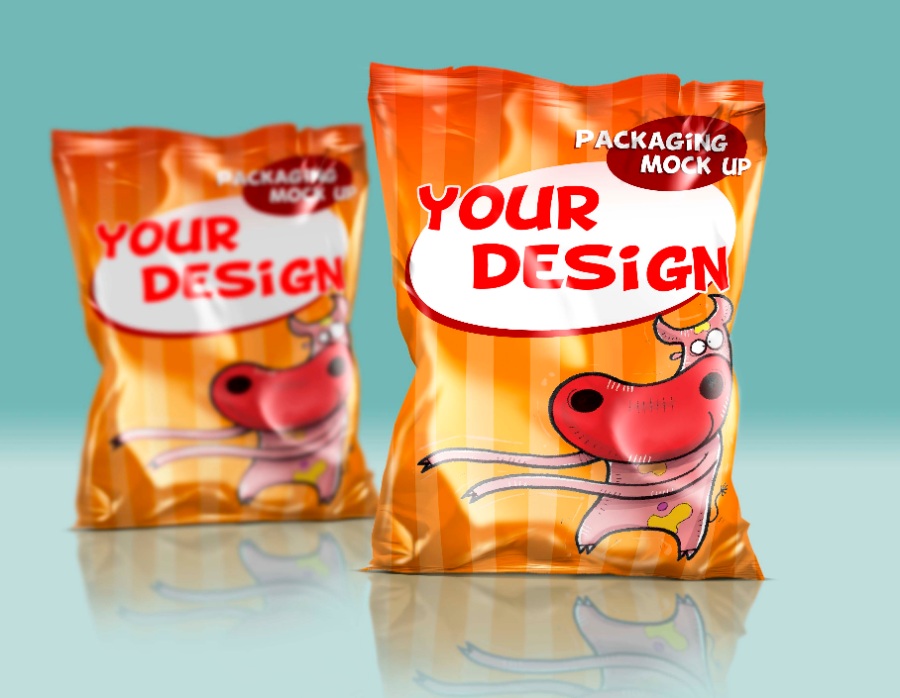 食品包裝袋設(shè)計ps樣機素材
