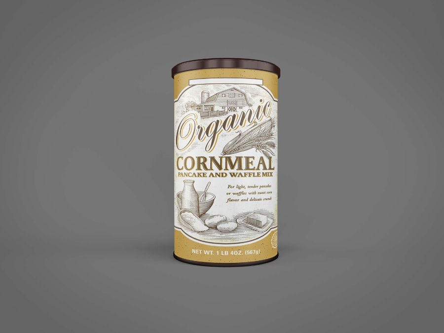 罐形包装贴图mockups