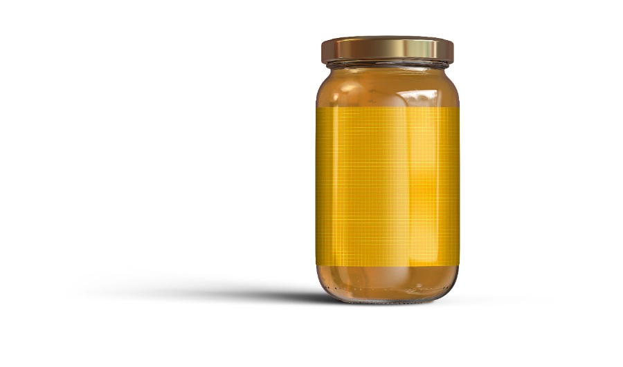 玻璃蜂蜜罐头瓶包装样机设计