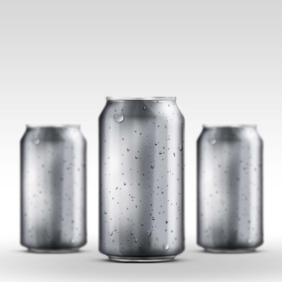 空白罐裝飲料ps樣機模板貼圖