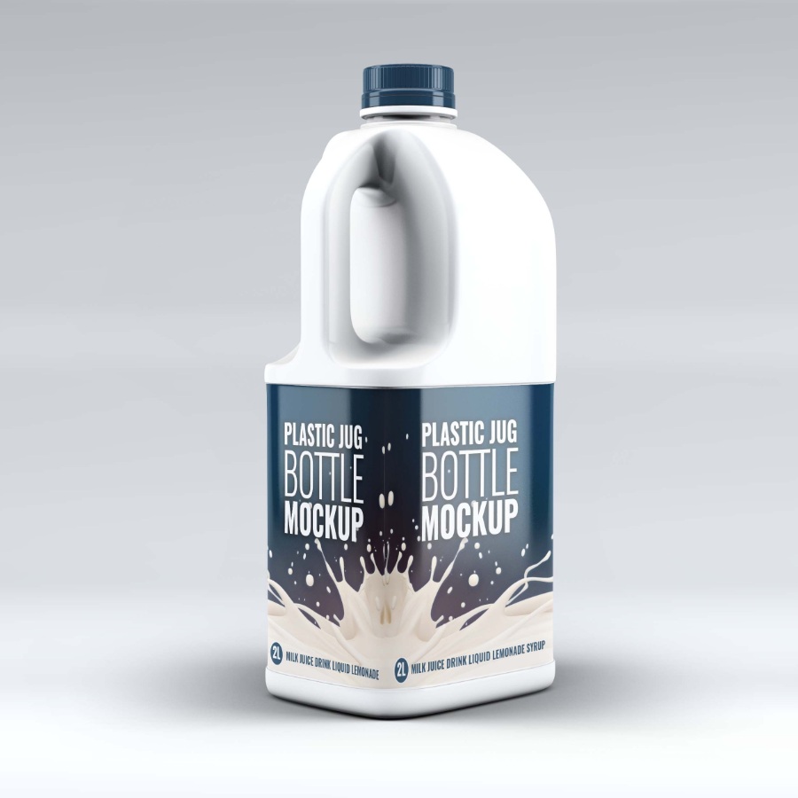 桶装牛奶包装设计资源