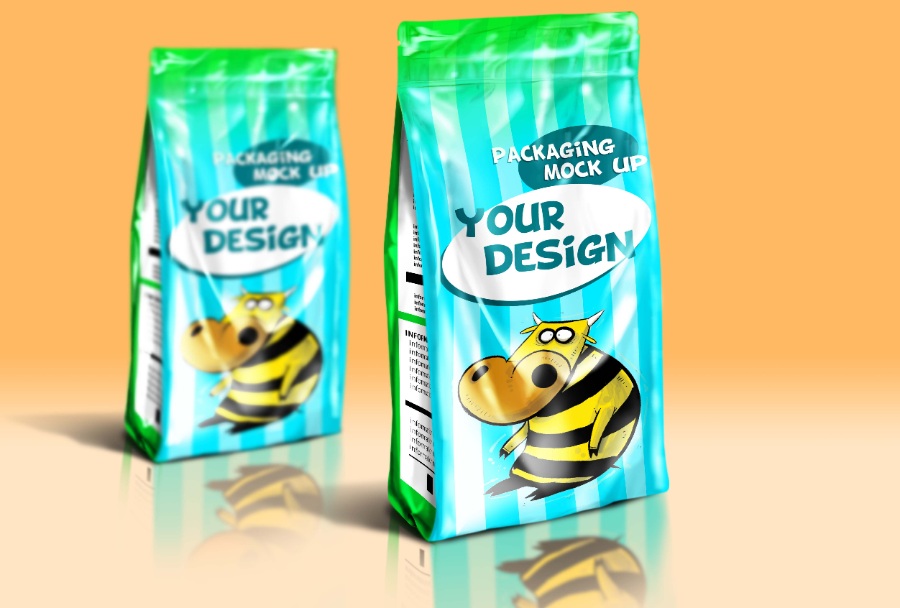 食品包装袋设计ps样机