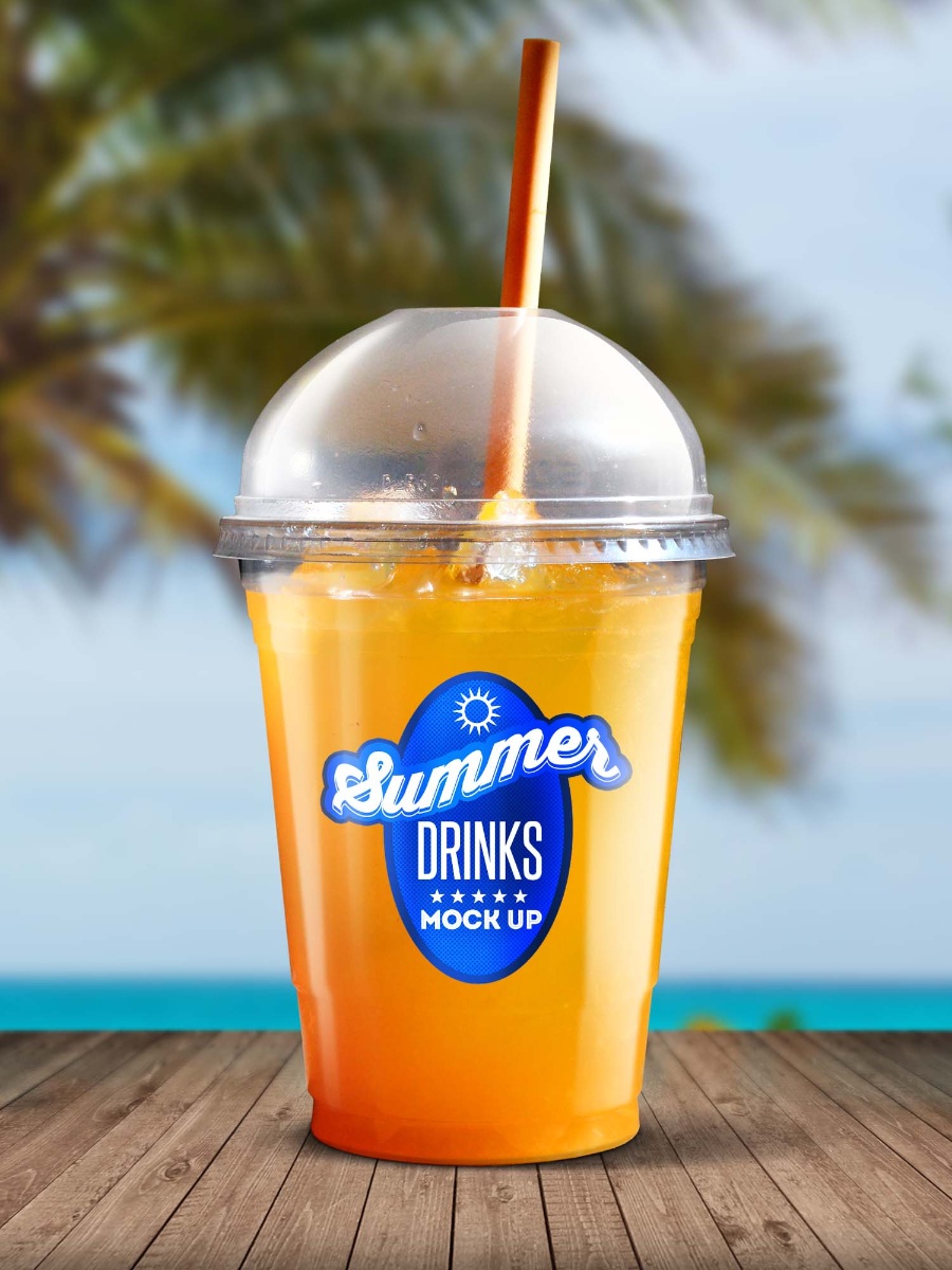 夏季冷饮样机模板素材