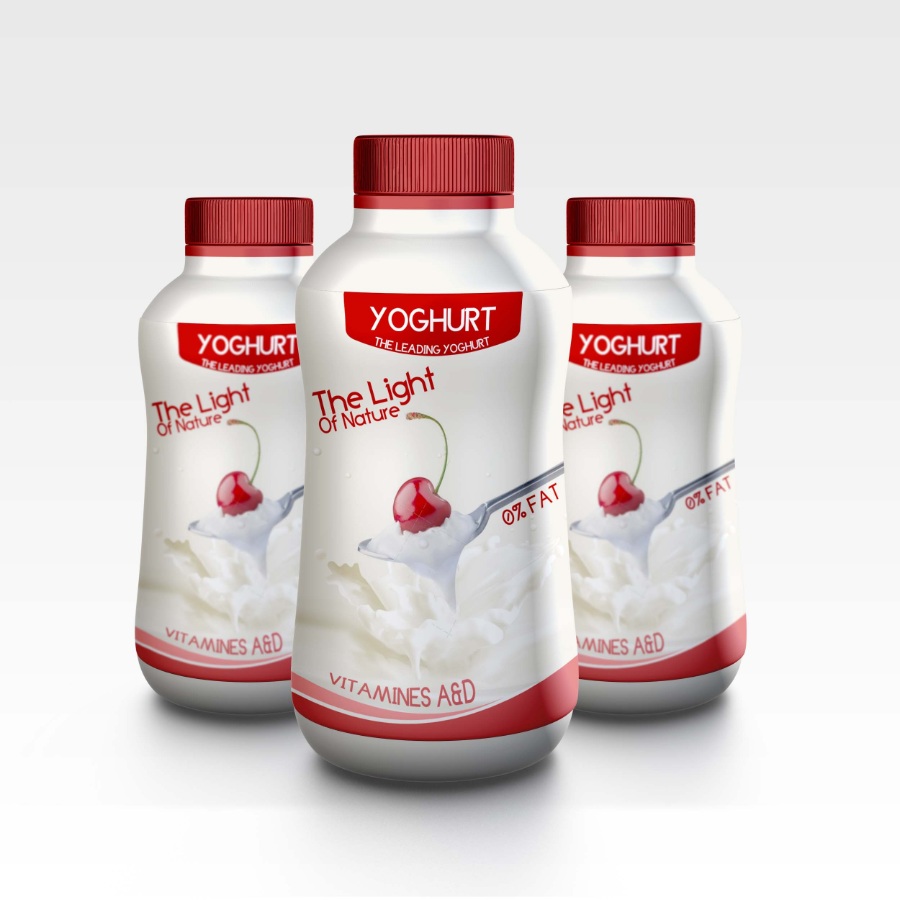 酸奶瓶装包装设计