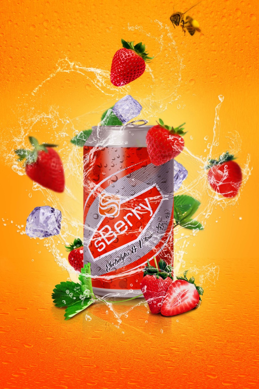 时尚罐装饮料ps样机模板