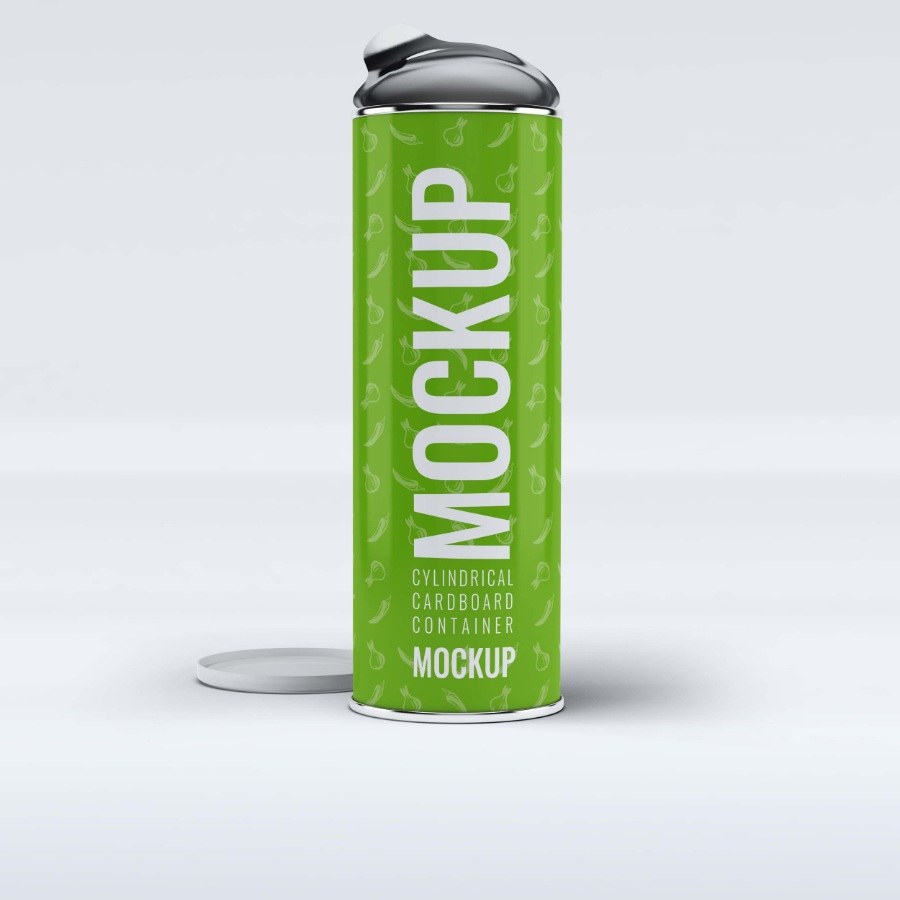 薯片罐型包裝效果生成素材