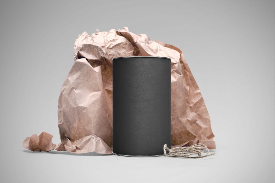 咖啡茶葉罐模板素材貼圖