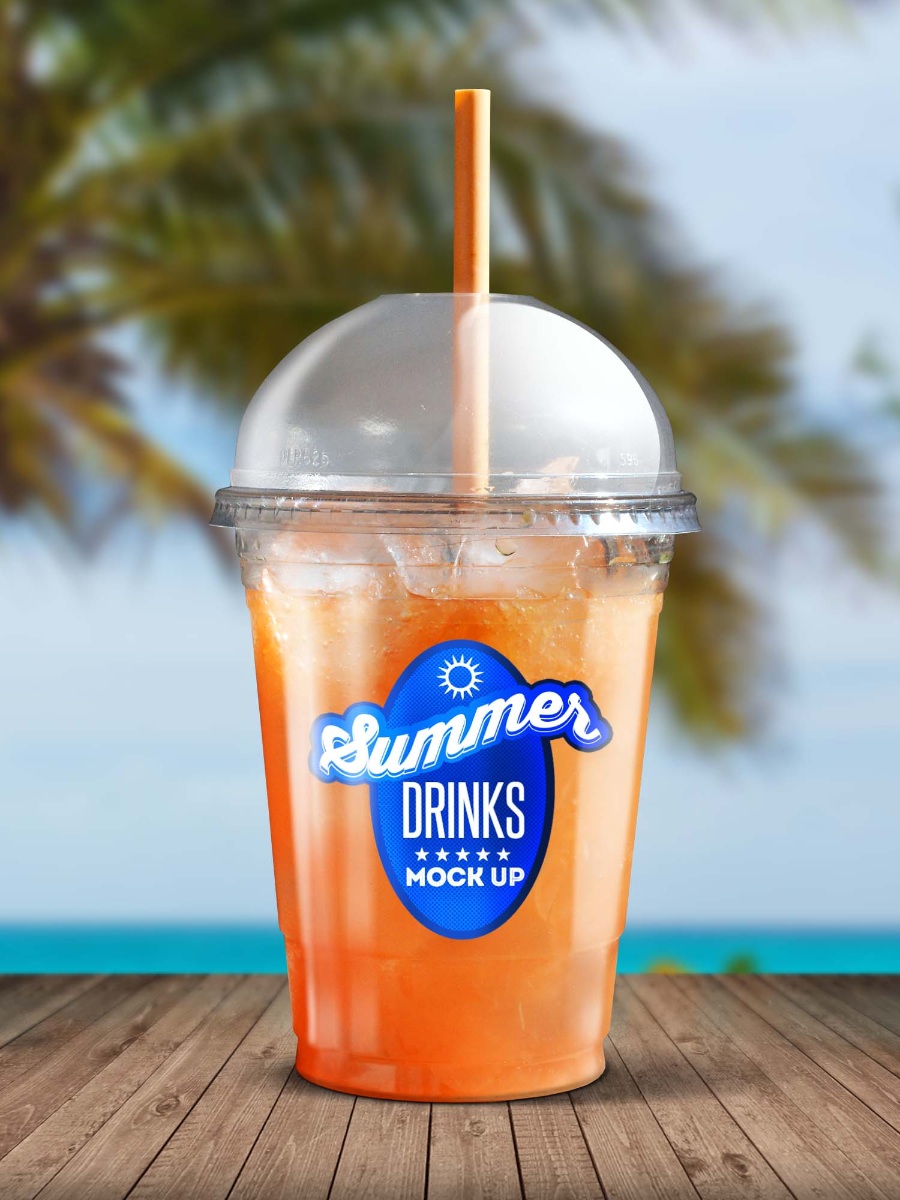 夏季饮料产品包装样机