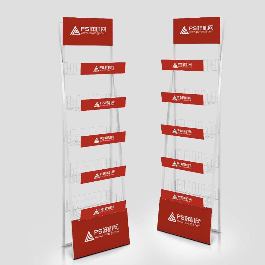 亚克力透明货架psd样机