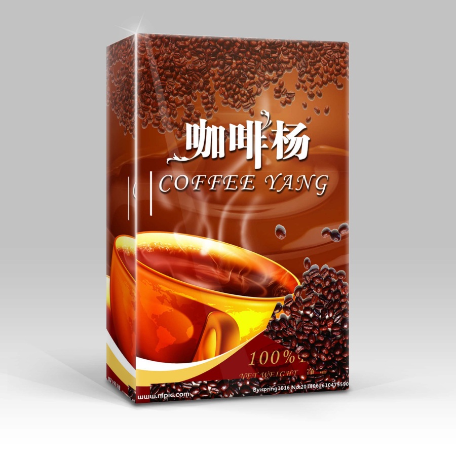 咖啡包装ps样机素材下载