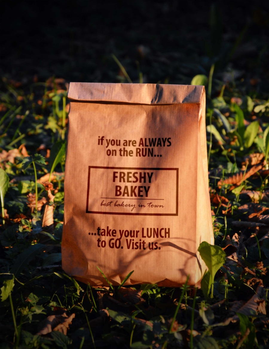 牛皮紙袋場景樣機素材