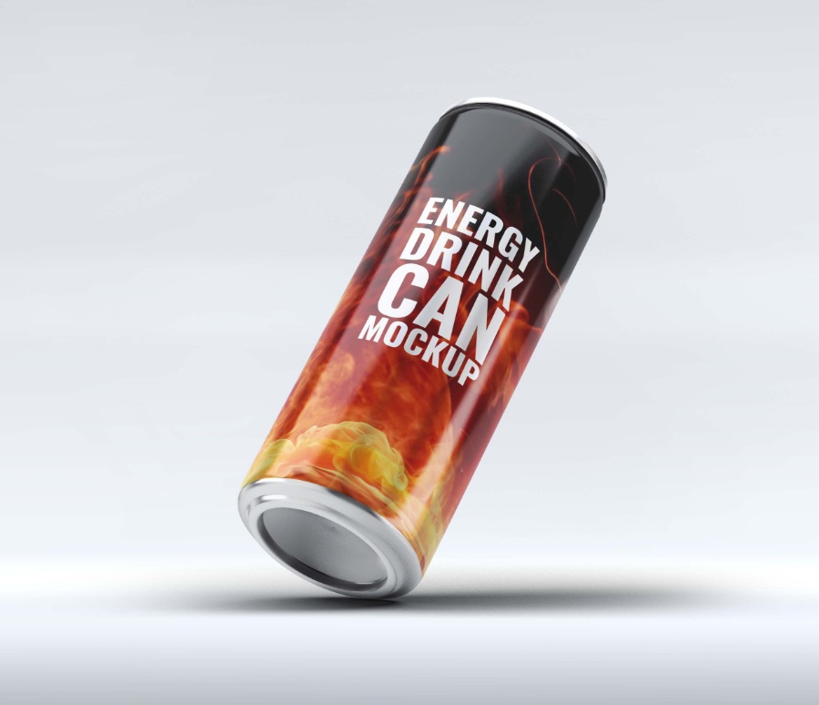 罐裝飲料貼圖模板素材PSD