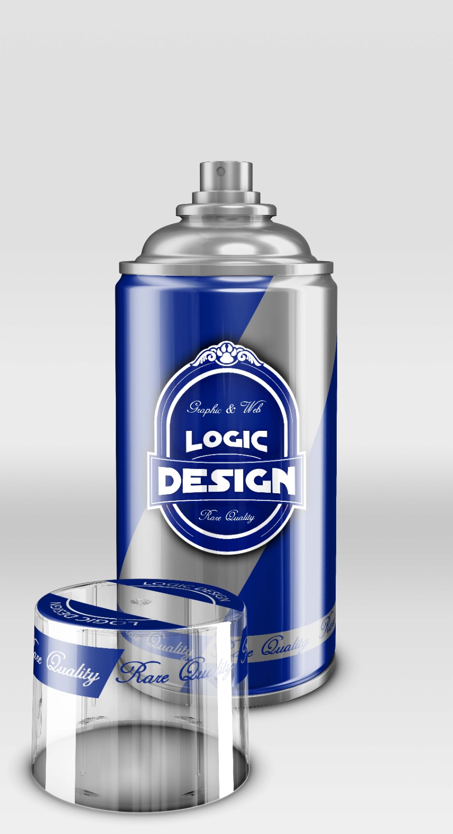 小瓶喷雾器ps样机贴图