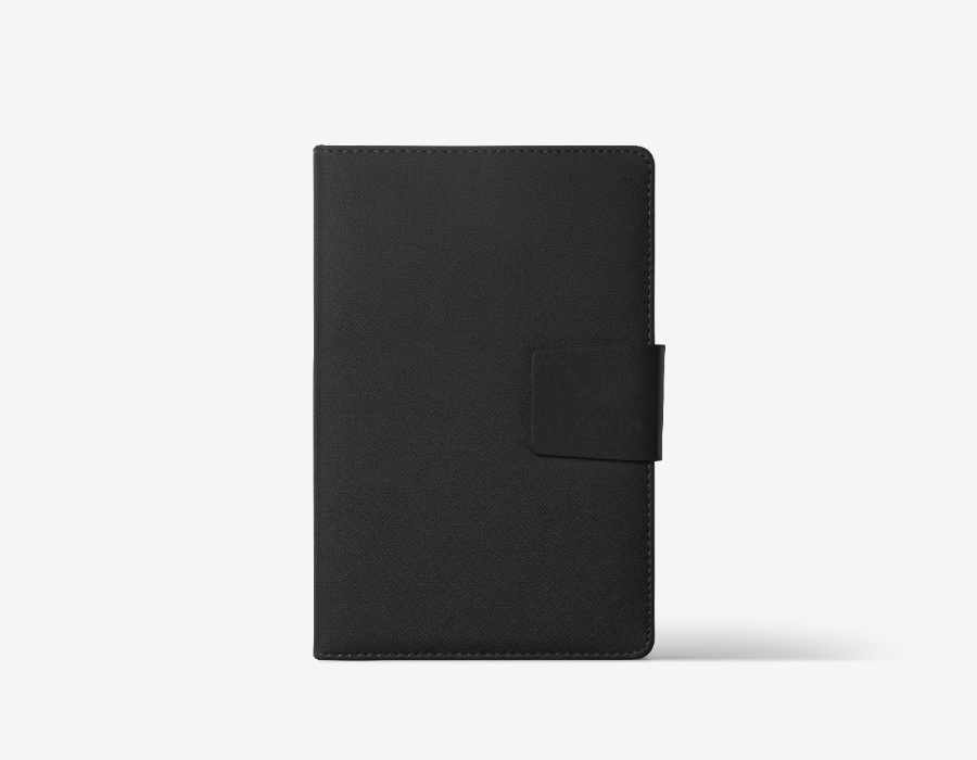 文具店黑色笔记本样机