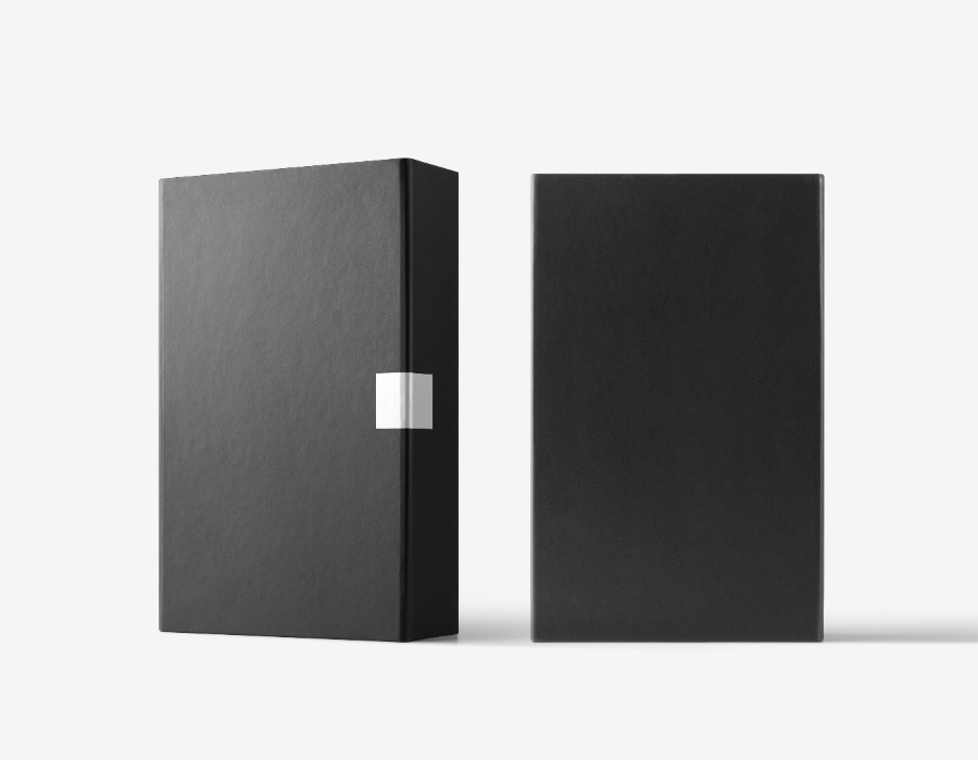 酷黑包裝盒樣機(jī)素材