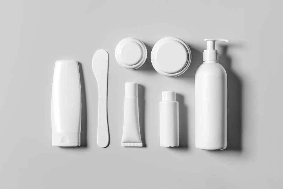 化妆品套装样机展示