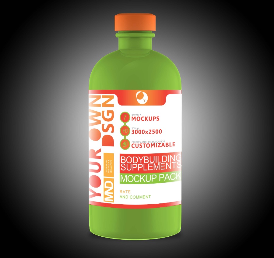 綠色藥劑瓶ps樣機