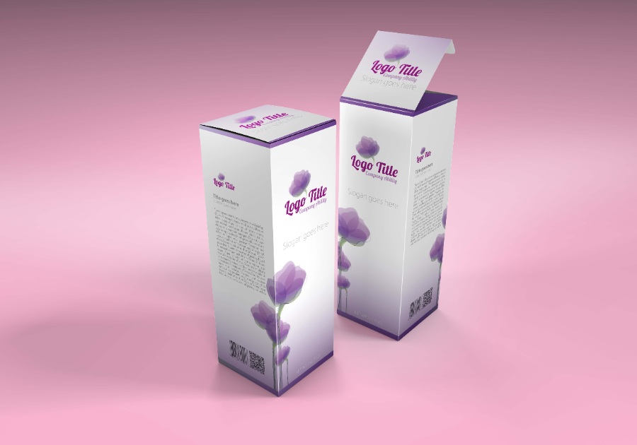 護(hù)膚品包裝盒子展示樣機(jī)