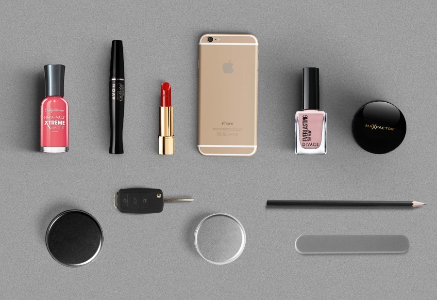 化妆师工具箱样机贴图