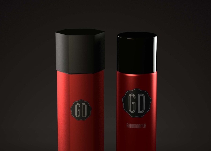 小红瓶包装psd样机